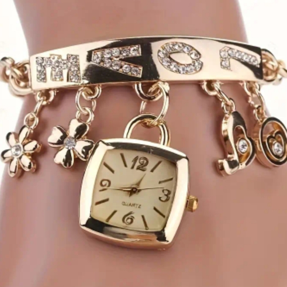 Jewelry - ❤️ LOVE Bracelet Watch - Fashionable Quartz Timepiece.